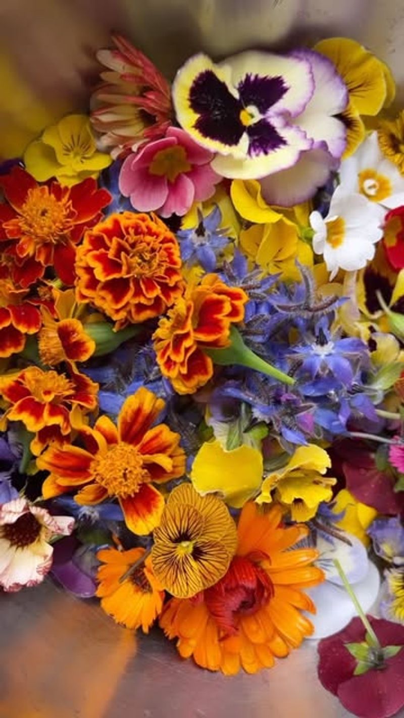 Edible Flower Arrangement