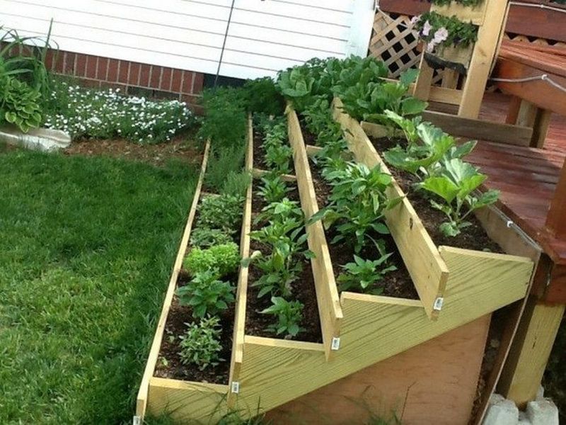 Stair-Step Planter Risers