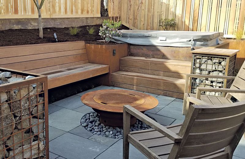 Rustic-Modern Patio Dividers