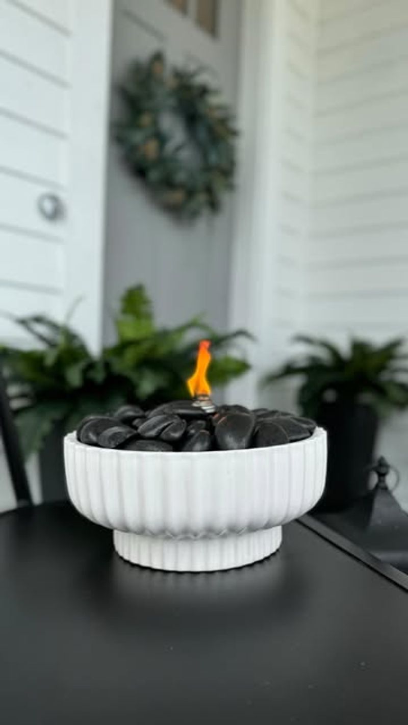 Fire Bowl With Lava Rocks