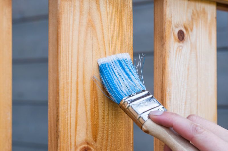 Apply Touch-Up Stain To Weather-Damaged Spots