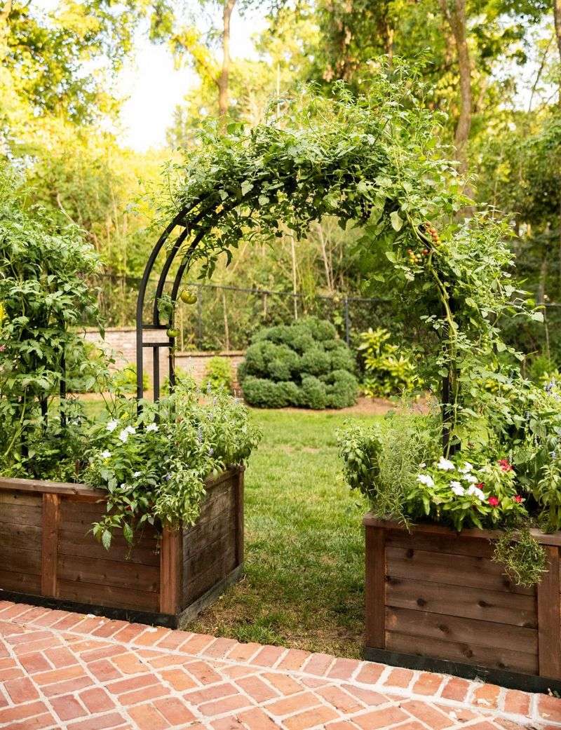 Trellised Vegetable Gardens