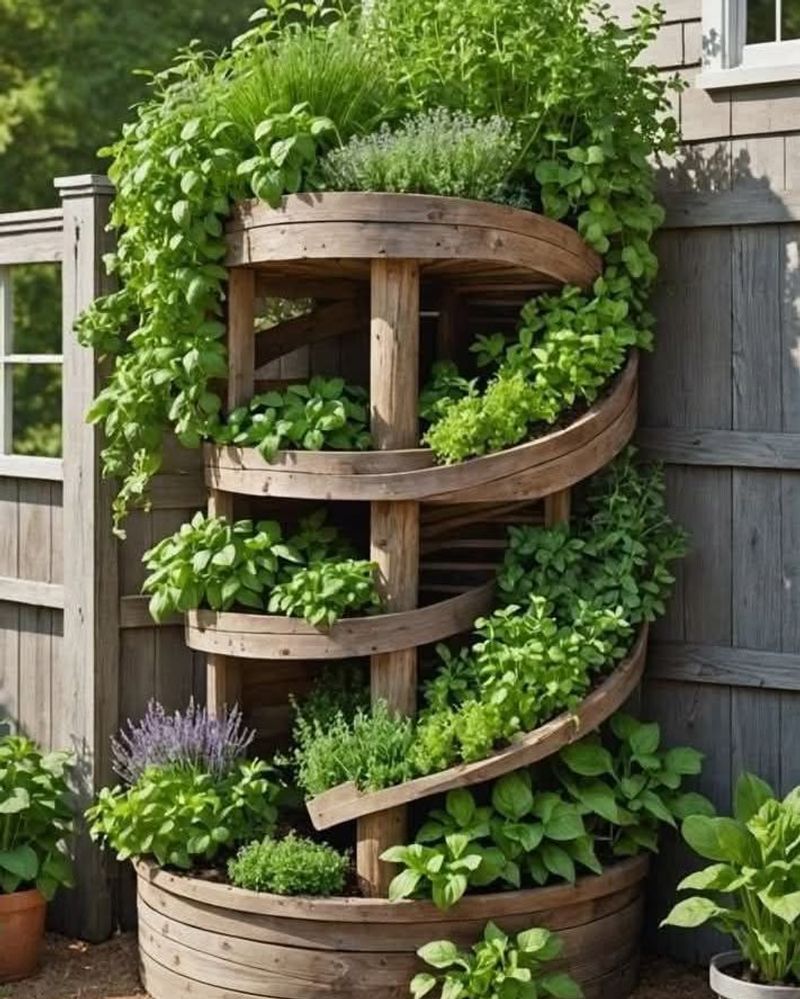 Vertical Herb Spirals