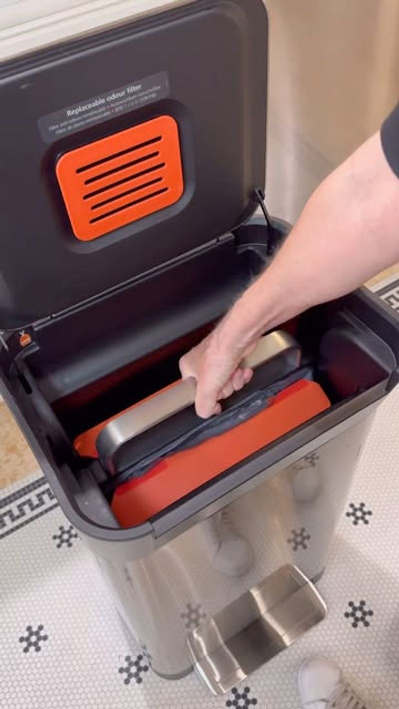 Rolling Trash Can Tool Organizer