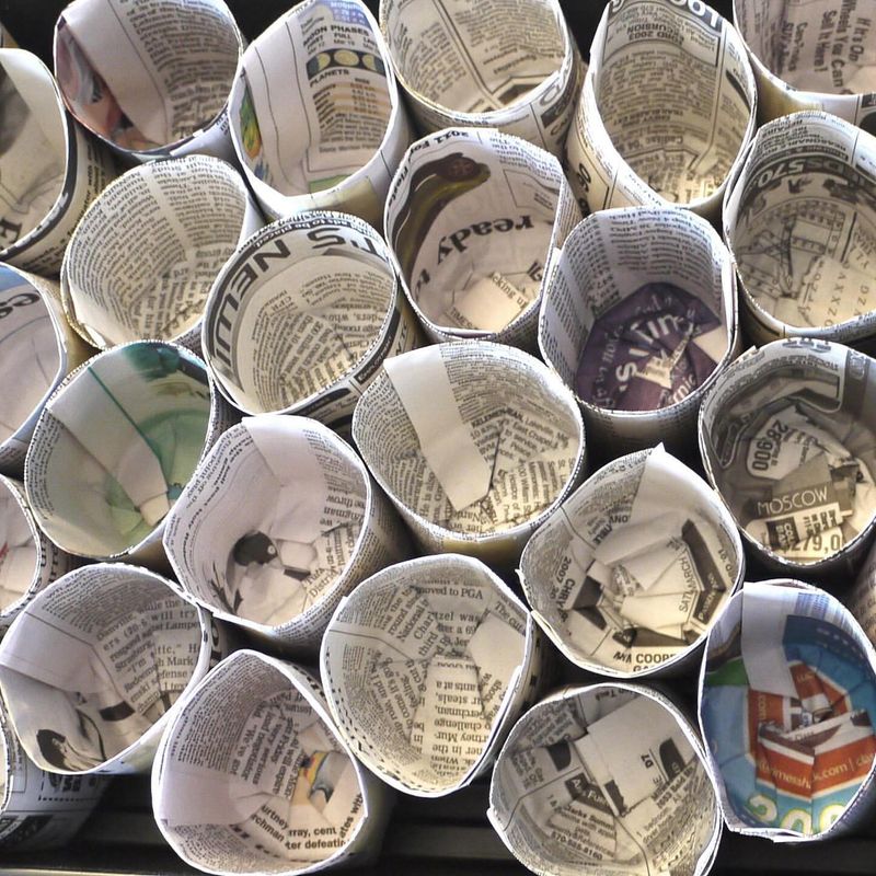Create Newspaper Seed Starting Pots