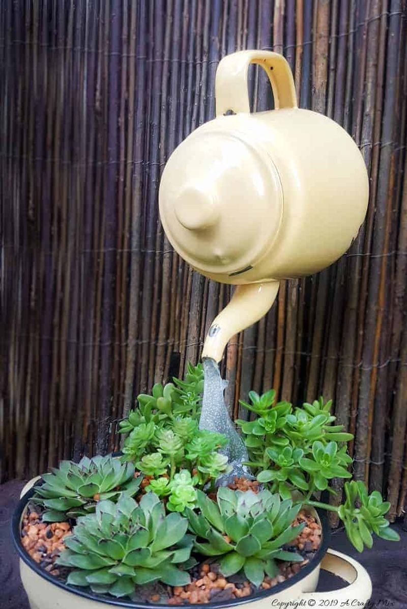 Colorful Plastic Colander Succulents