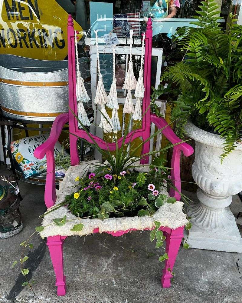 Chair Planter Paradise