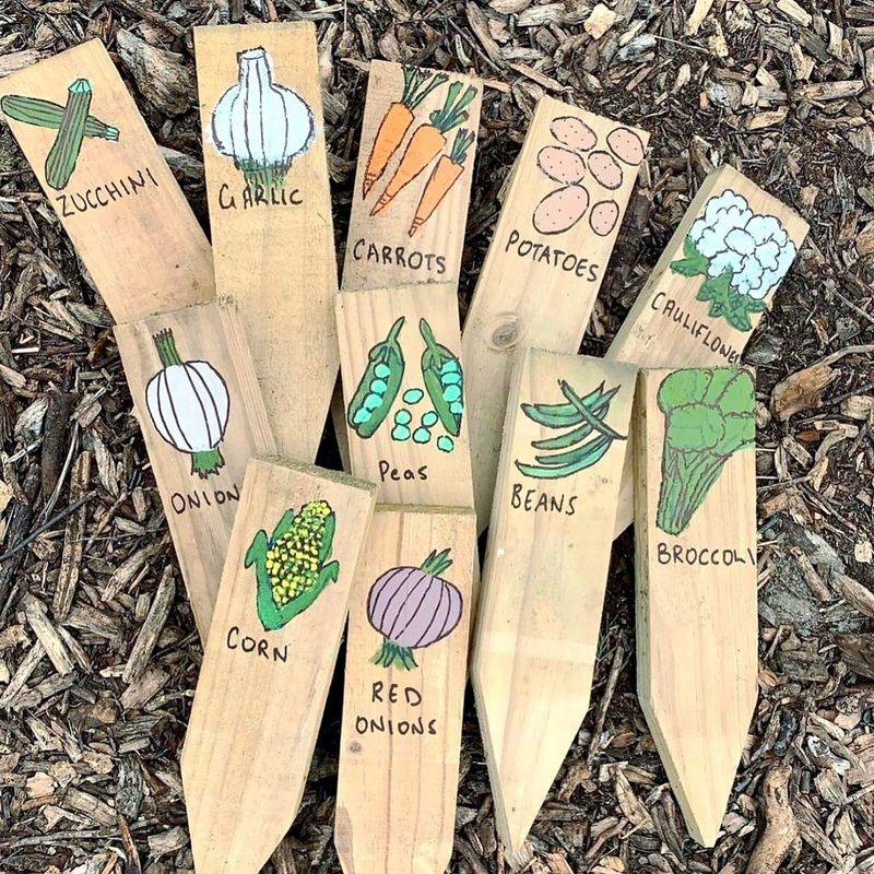 Bread Tag Plant Markers