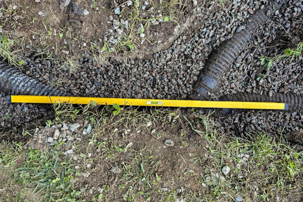 french drain installation