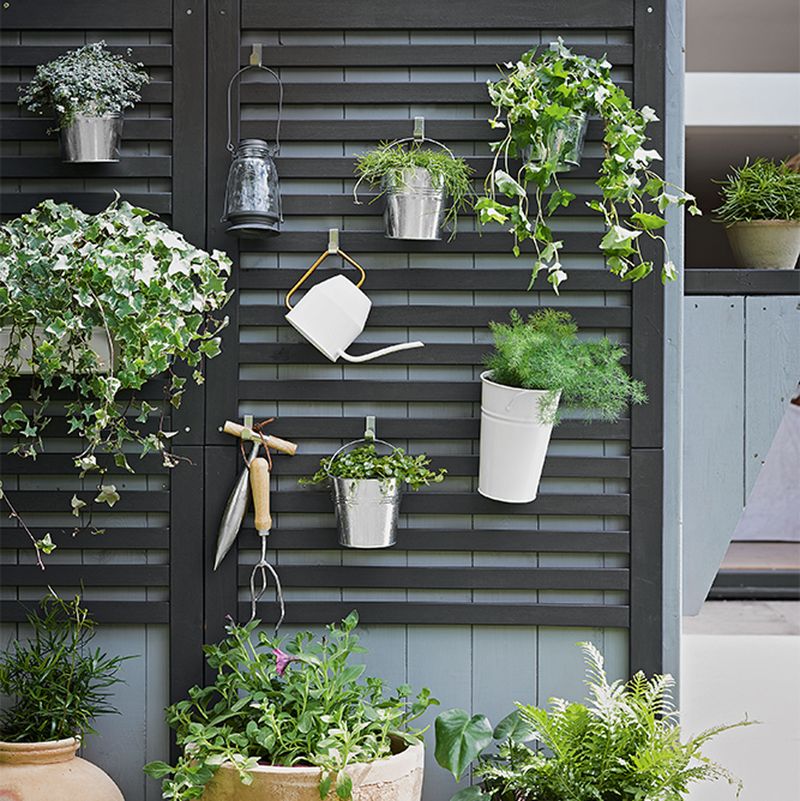 Vertical Tool Racks On Fence Panels