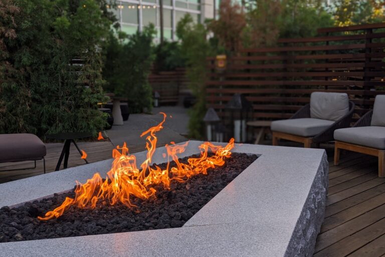 fire pit outdoors