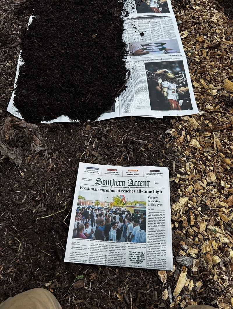 Newspaper Weed Barrier Paste