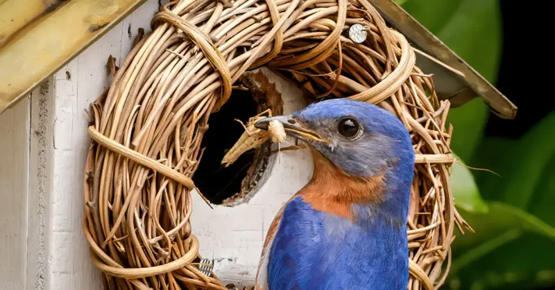 Eastern Bluebirds Nesting In Backyard Boxes