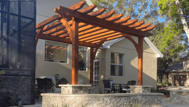 Shade-Creating Cedar Pergolas In Tampa