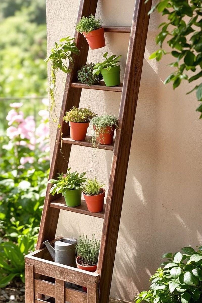 Ladder Plant Stand For Tight Spaces