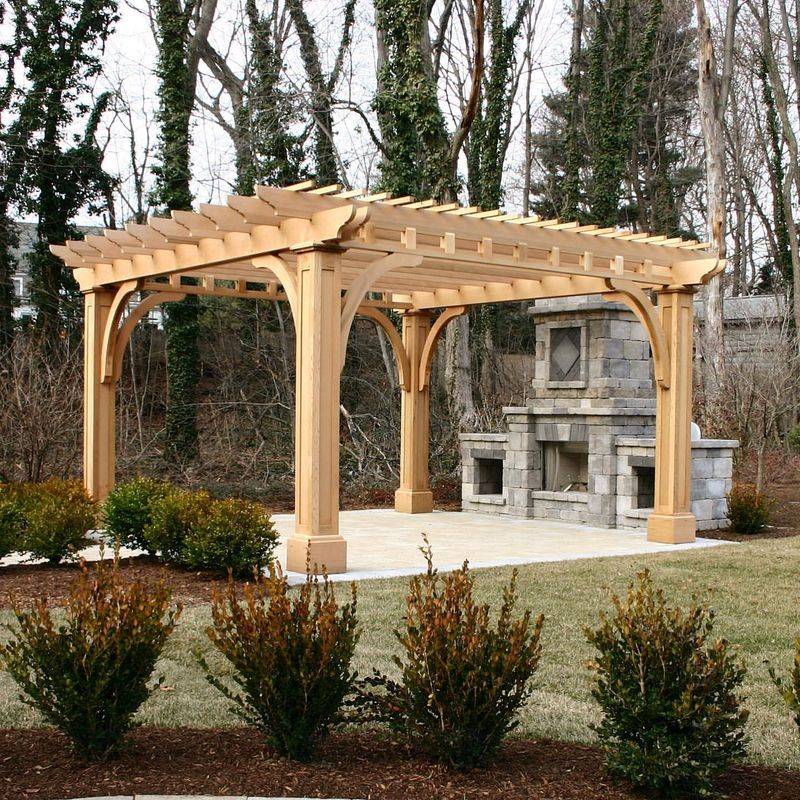 Pergola-Style Entrance Arches
