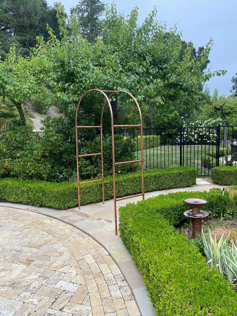 Copper Pipe Geometric Arches
