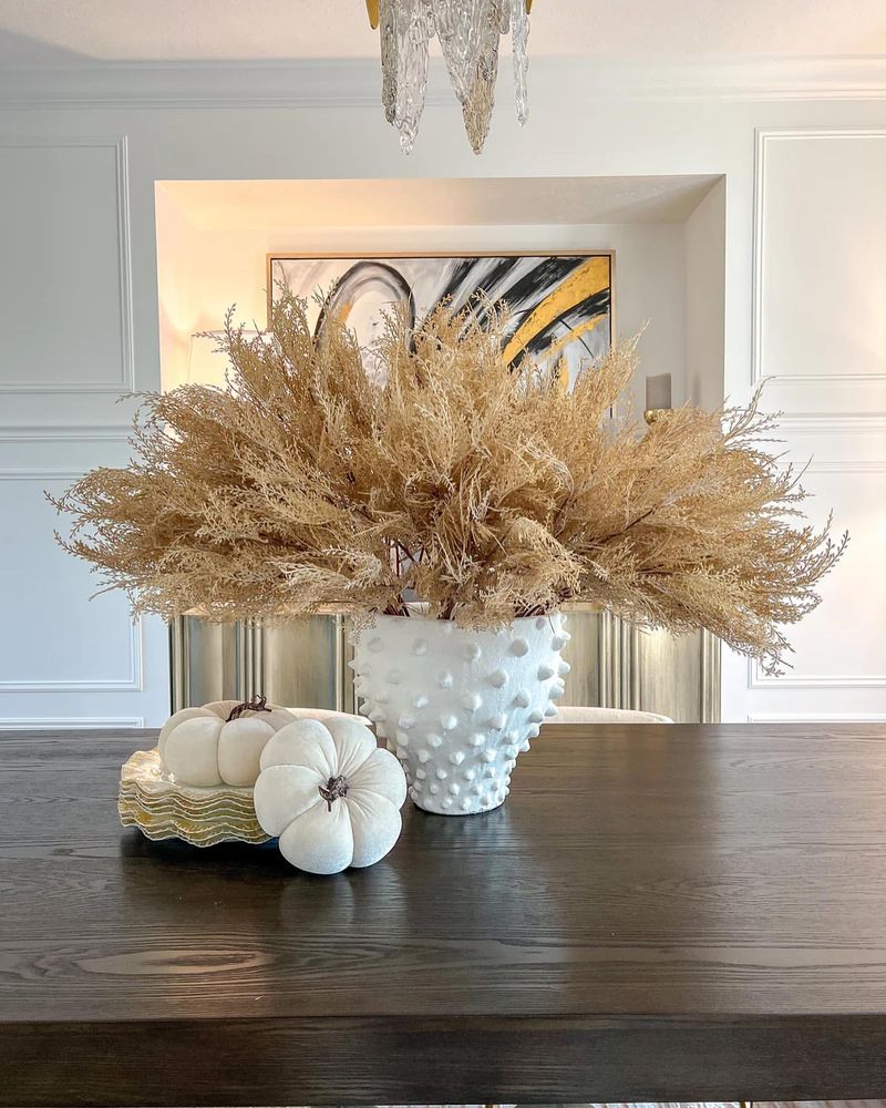 Dried Grass Dining Centerpiece