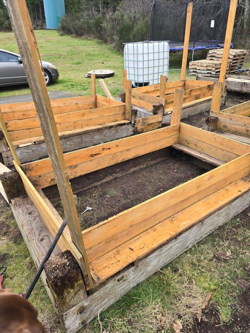 Raised Beds From Reclaimed Materials Save Hundreds