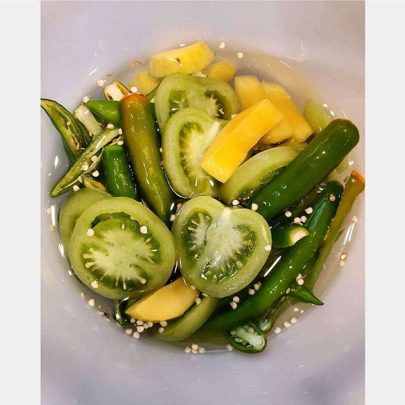 Fermented Green Tomato Hot Sauce