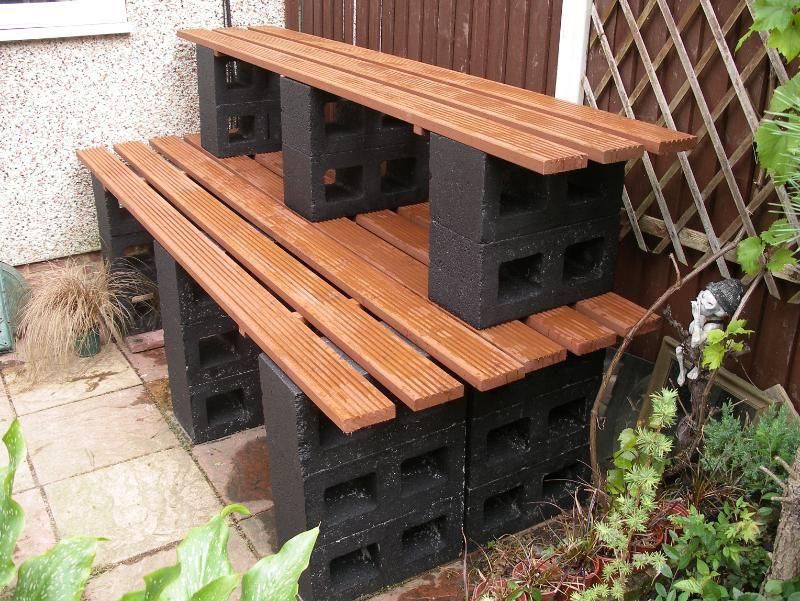Cinderblock Benches