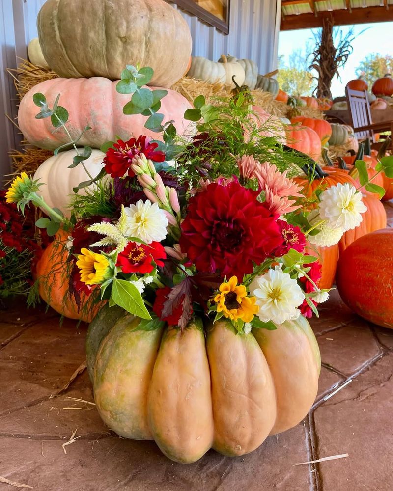 Rustic Farmhouse Pumpkin Stack