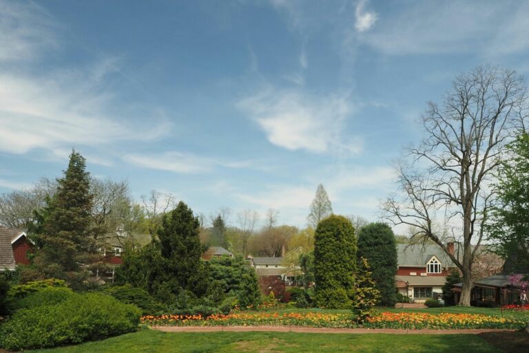 Scenic Garden View in Lahaska, Pennsylvania