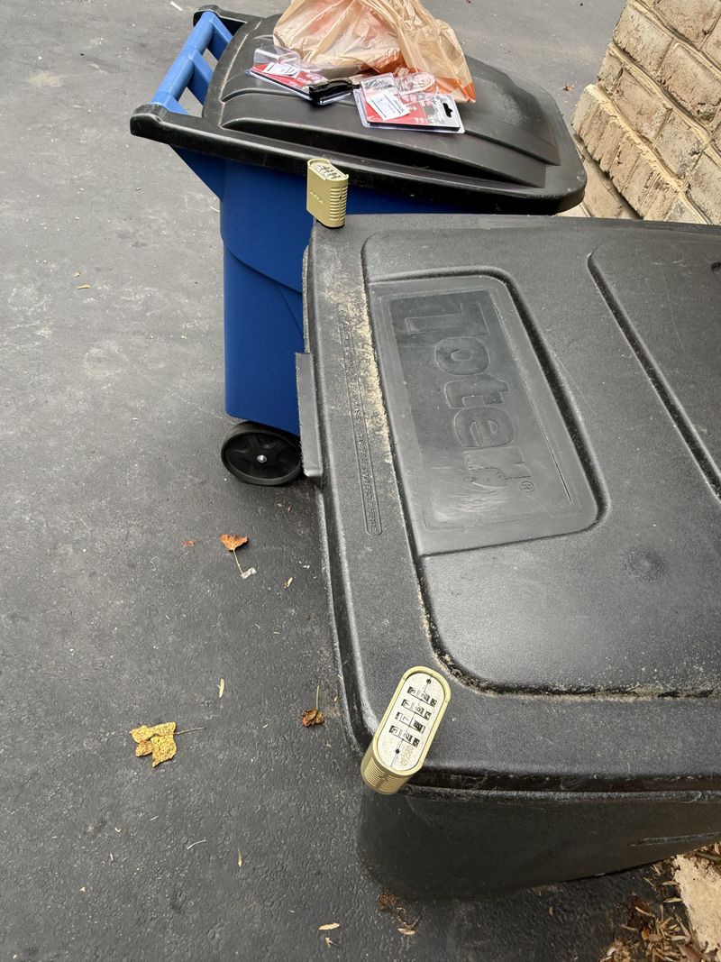 Secure Garbage Cans
