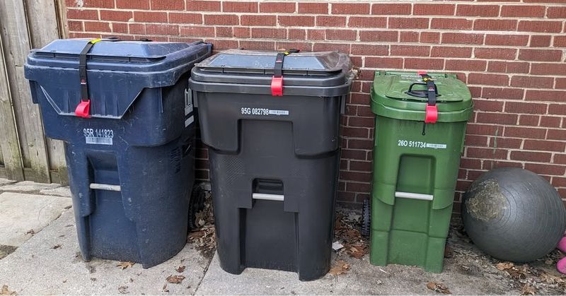 Secure Trash Cans And Pet Food
