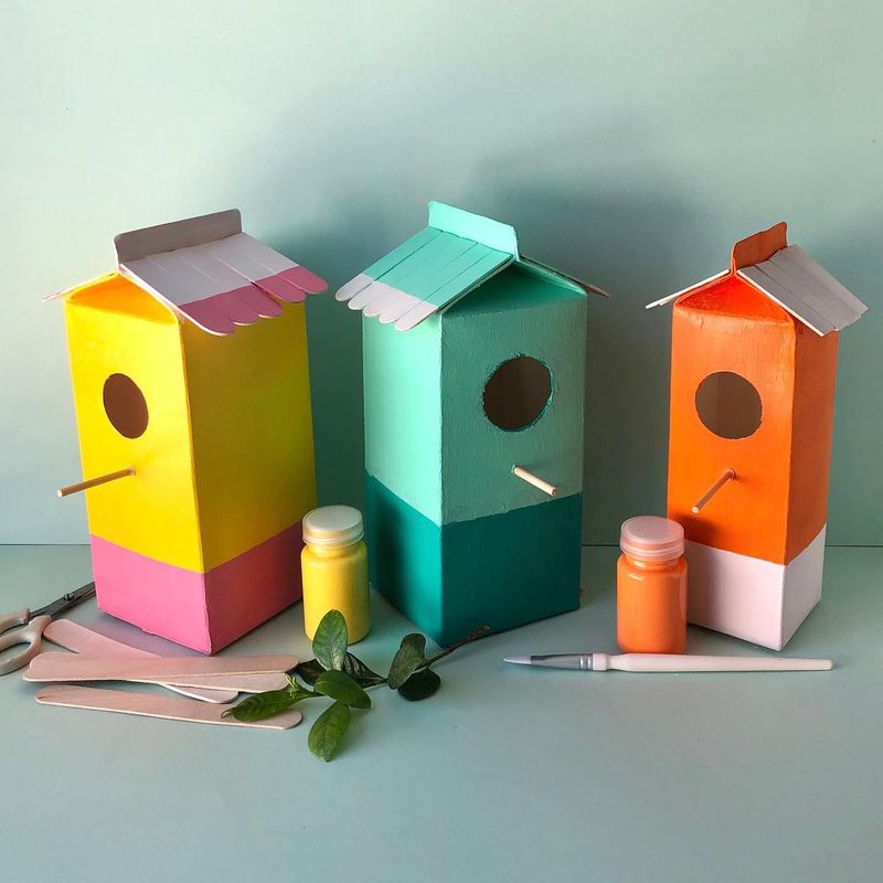 Bluebonnet-Painted Milk Carton