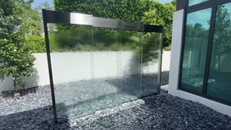 Contemporary Glass Waterwall