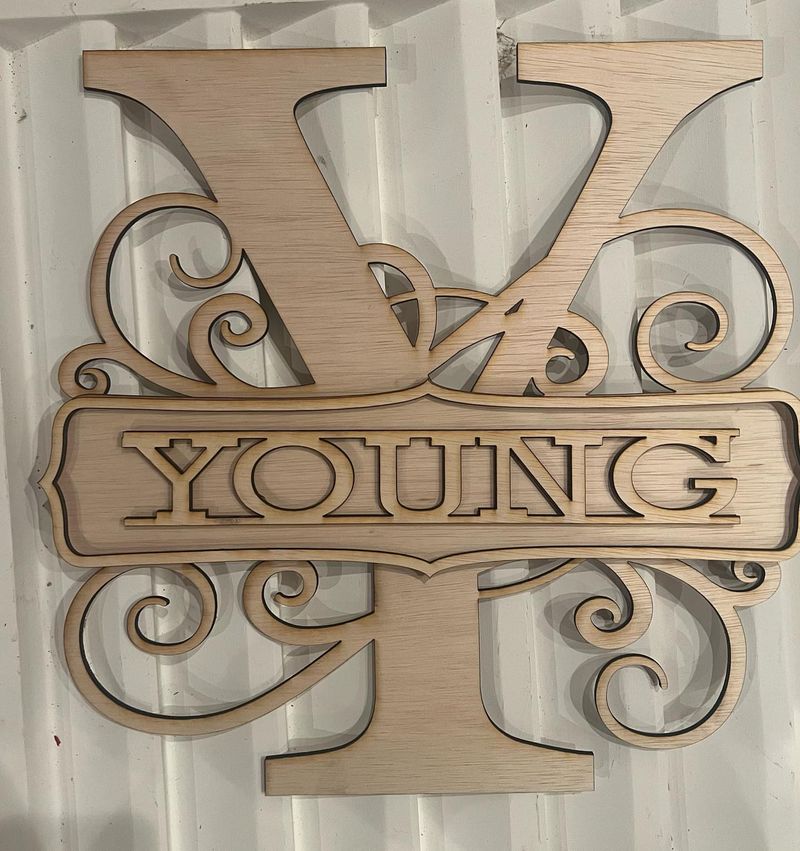 Monogrammed Door Signs