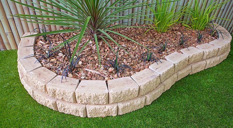 Painted Concrete Block Edges