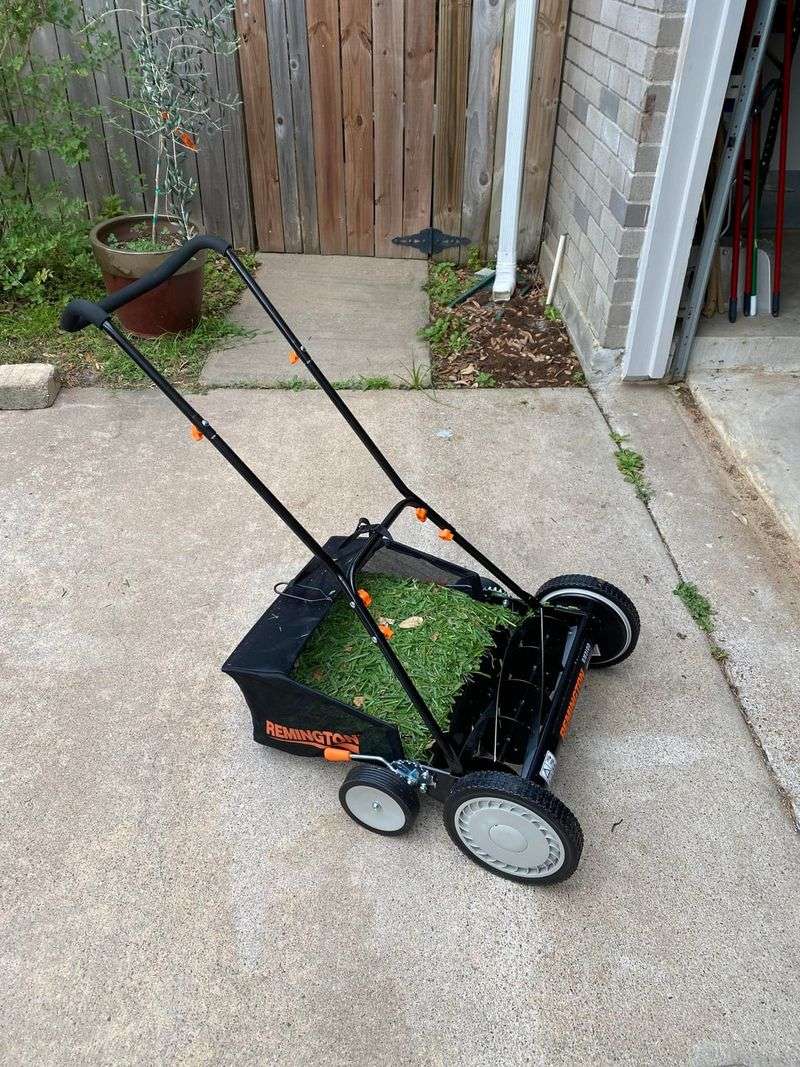 Collecting Grass Clippings