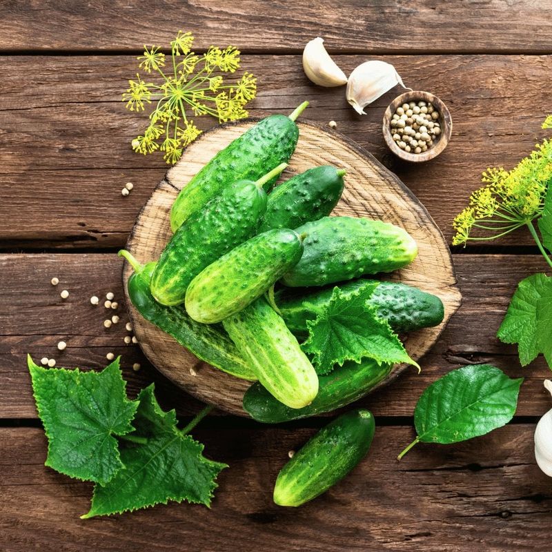 Cucumbers For Pickling And Snacking