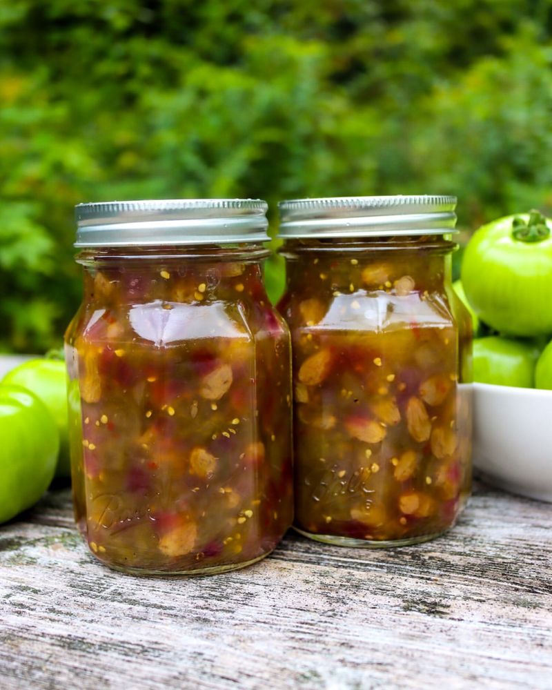 Zesty Green Tomato Relish