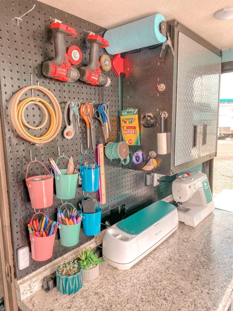 Pegboard Tool Organizers With Weather Shields