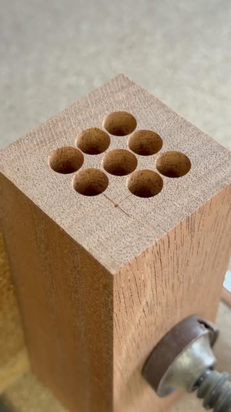 Drill Holes In Wood Blocks