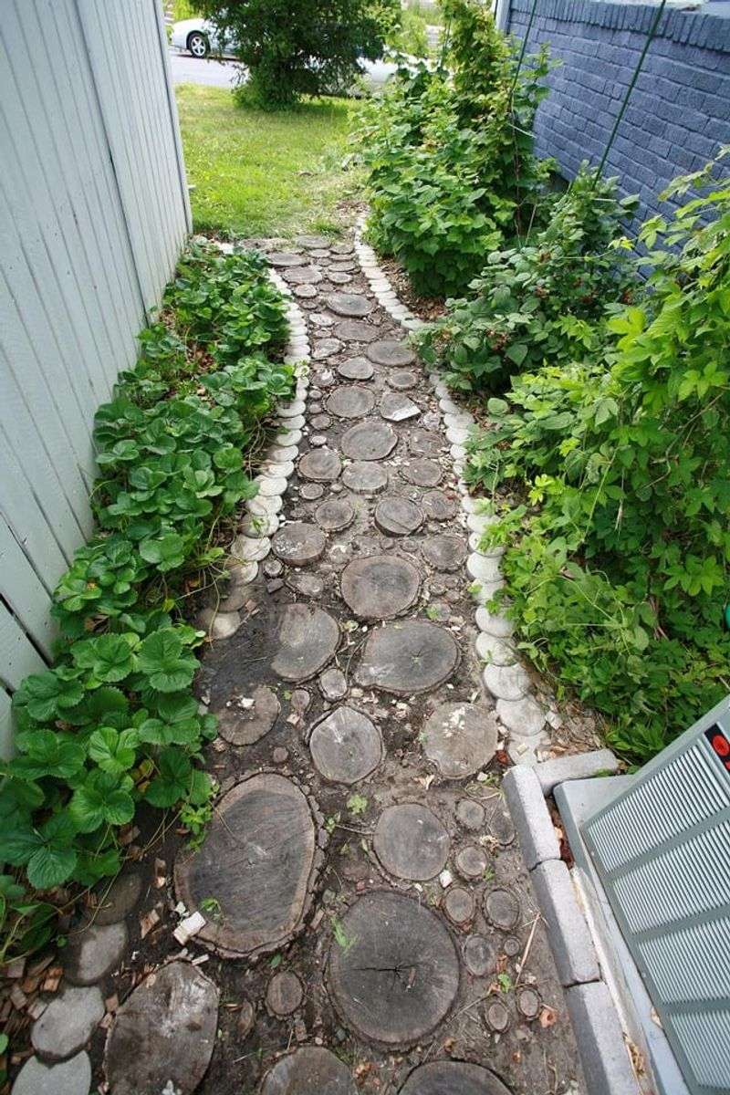Log Slice Stepping Stones