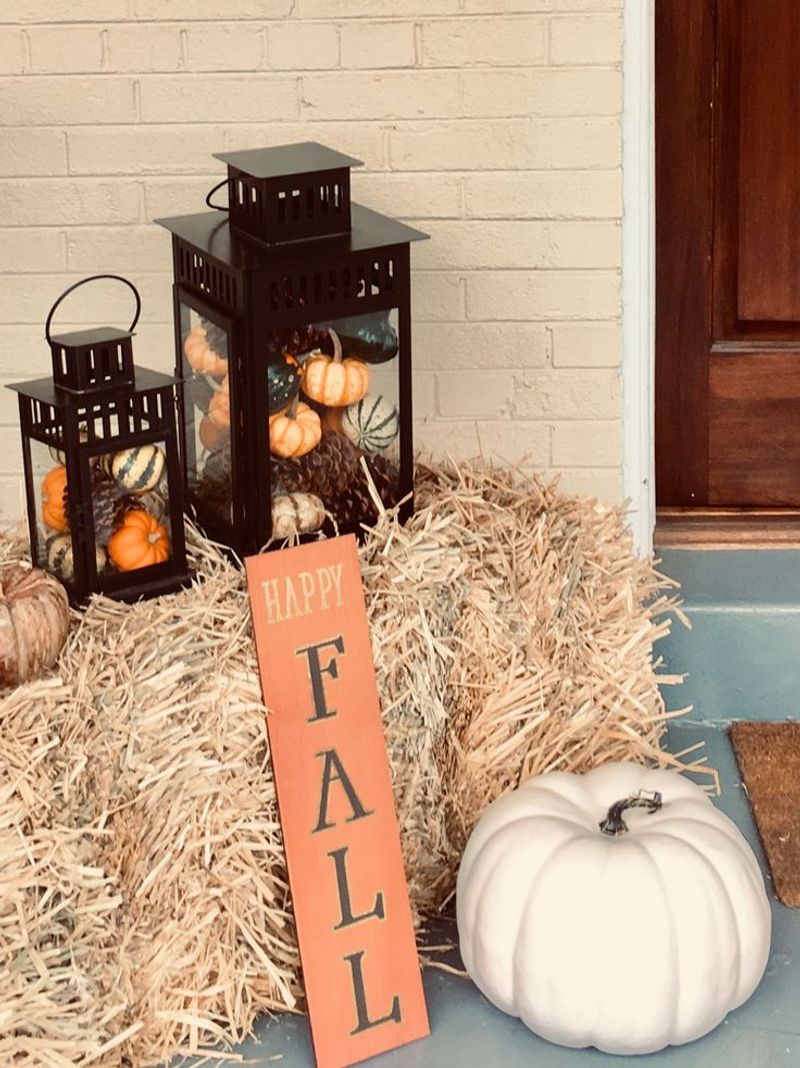 Excessive Hay Bale Displays