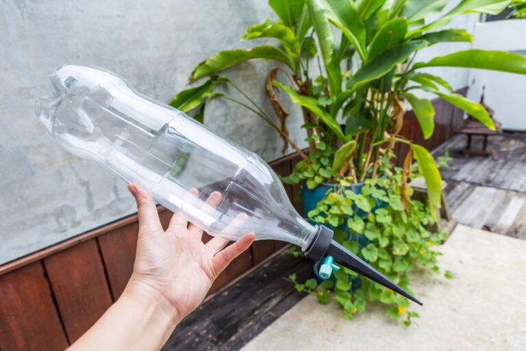 plant pot, automatic garden watering system