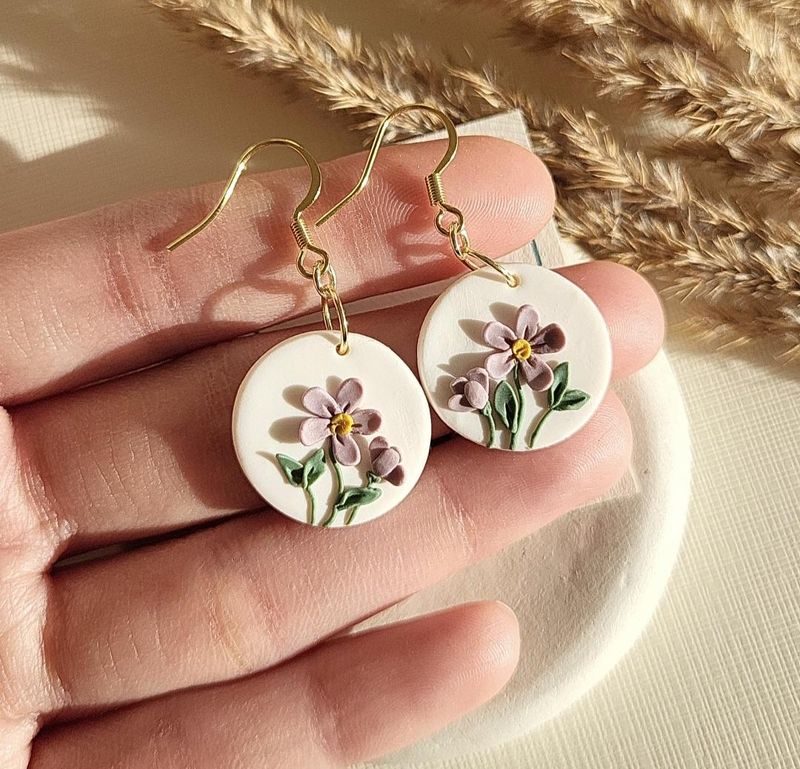 Polymer Clay Impressions For Ornaments