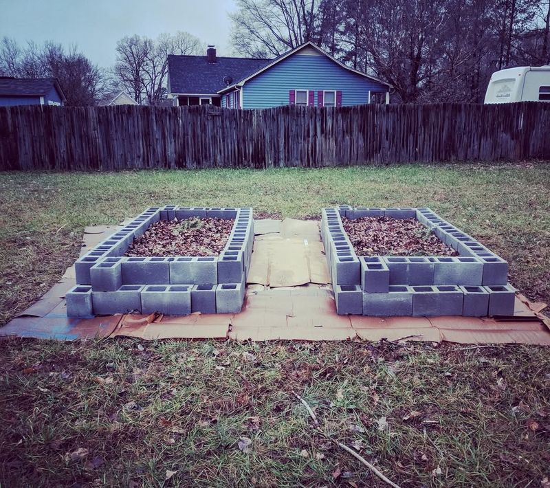 Cinder Block Raised Beds