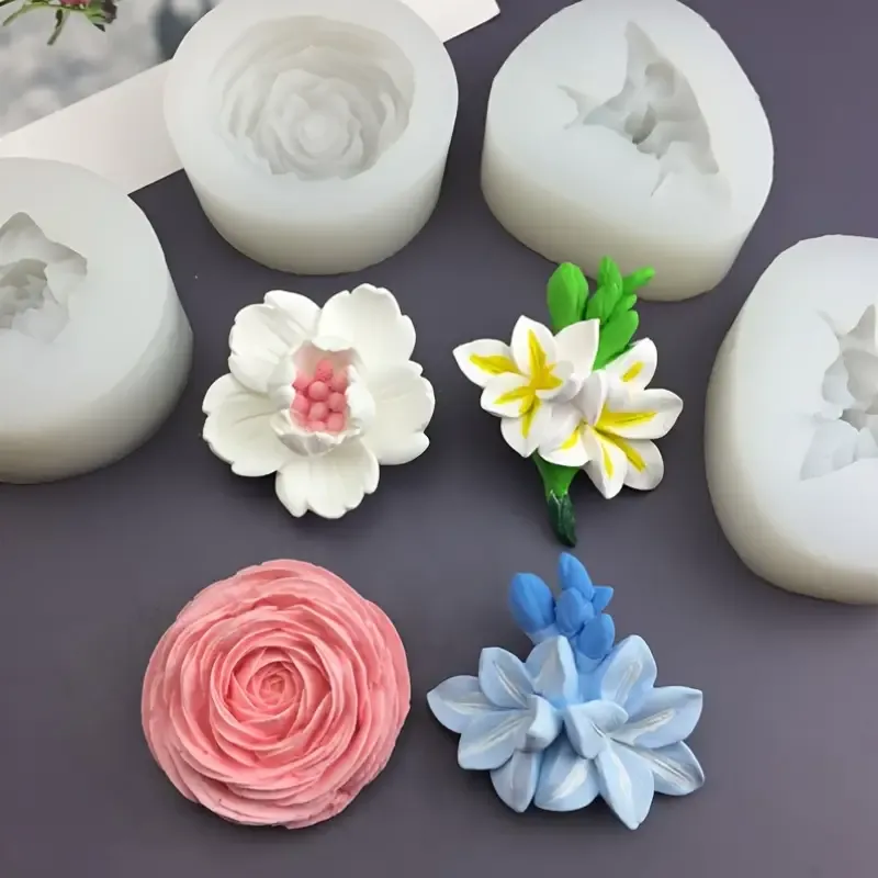 Silicone Mold Casting For Soap Embeds