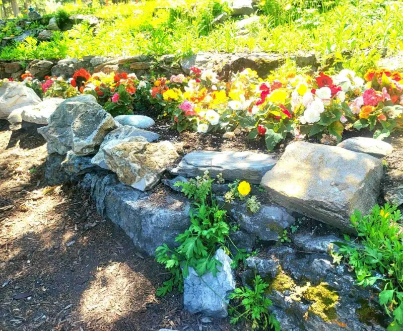 Stone Or Rock Raised Beds