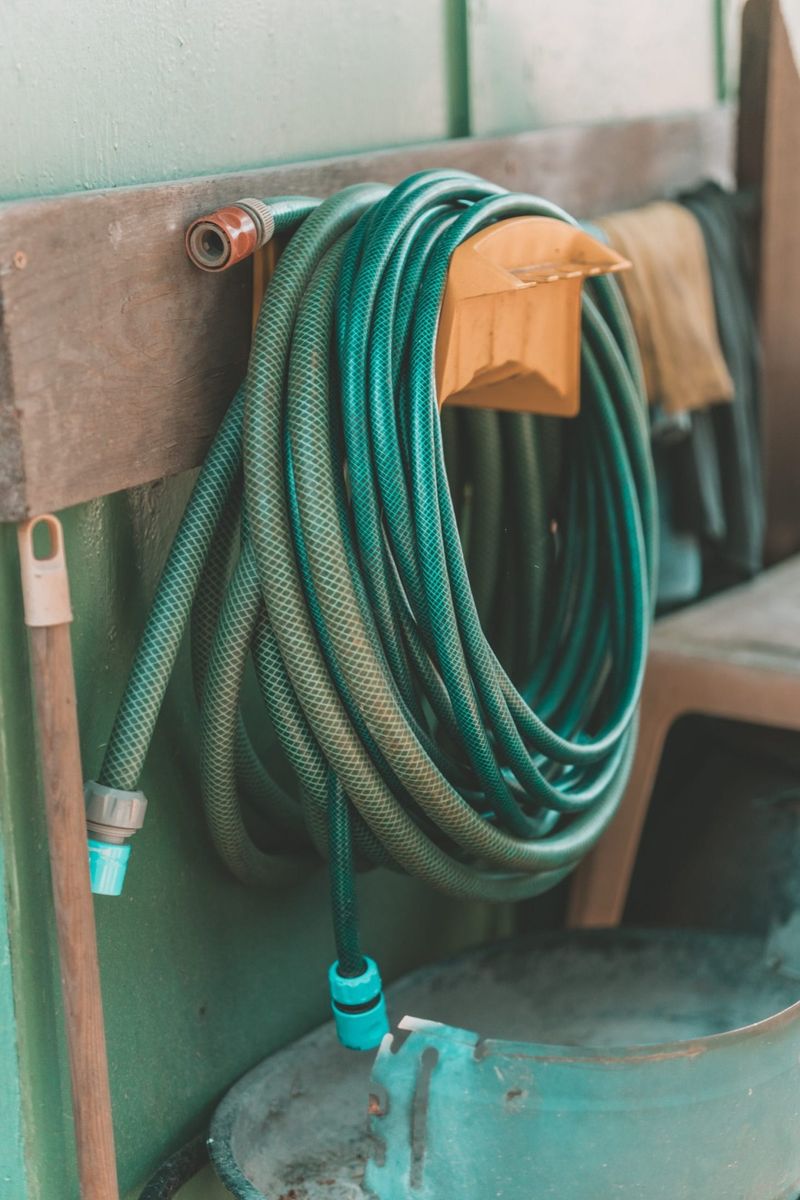 Drain And Store Garden Hoses