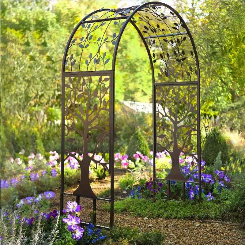 Arched Copper Arbor With Patina Finish