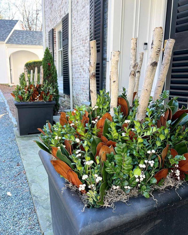 Add Vertical Interest With Branches And Berries