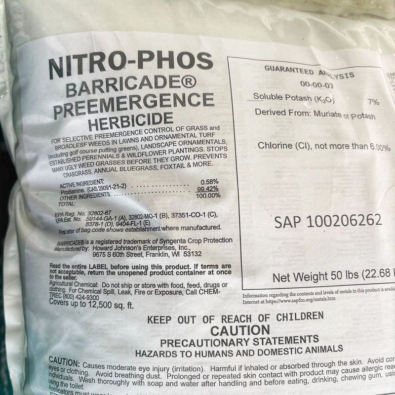 Apply Pre-Emergent Herbicide Along The Border