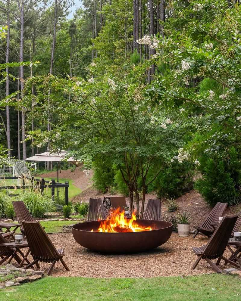 Uncovered Backyard Fire Pits